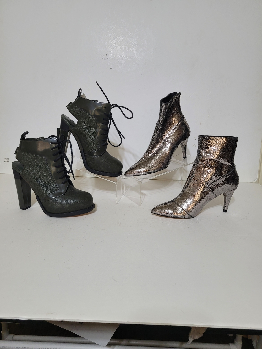 Alexander Wang Olive Lace-Up Cutout Booties Free People Women Shoes Size 37